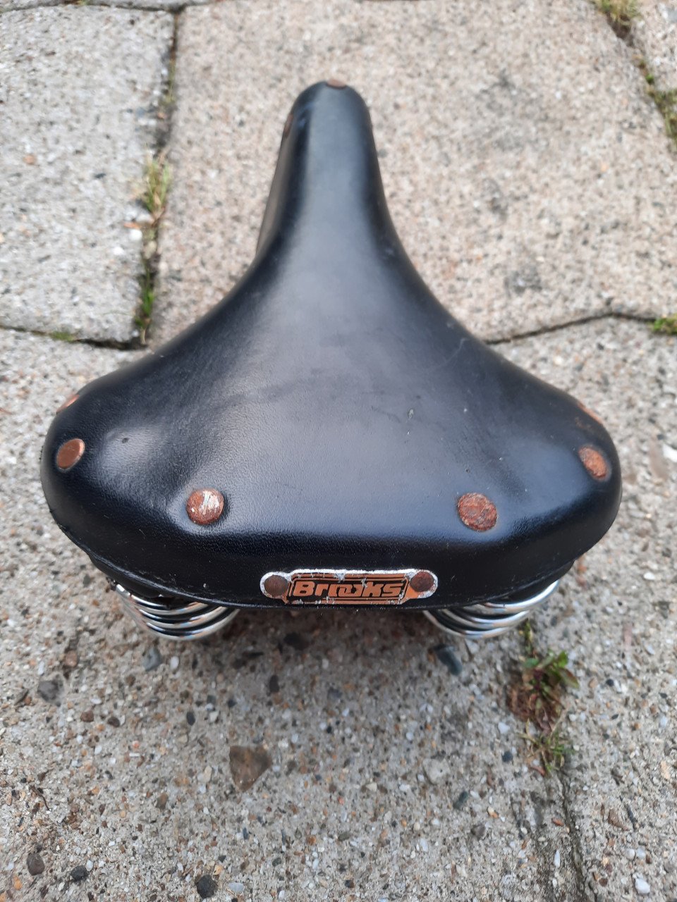 Leren brooks fietszadel