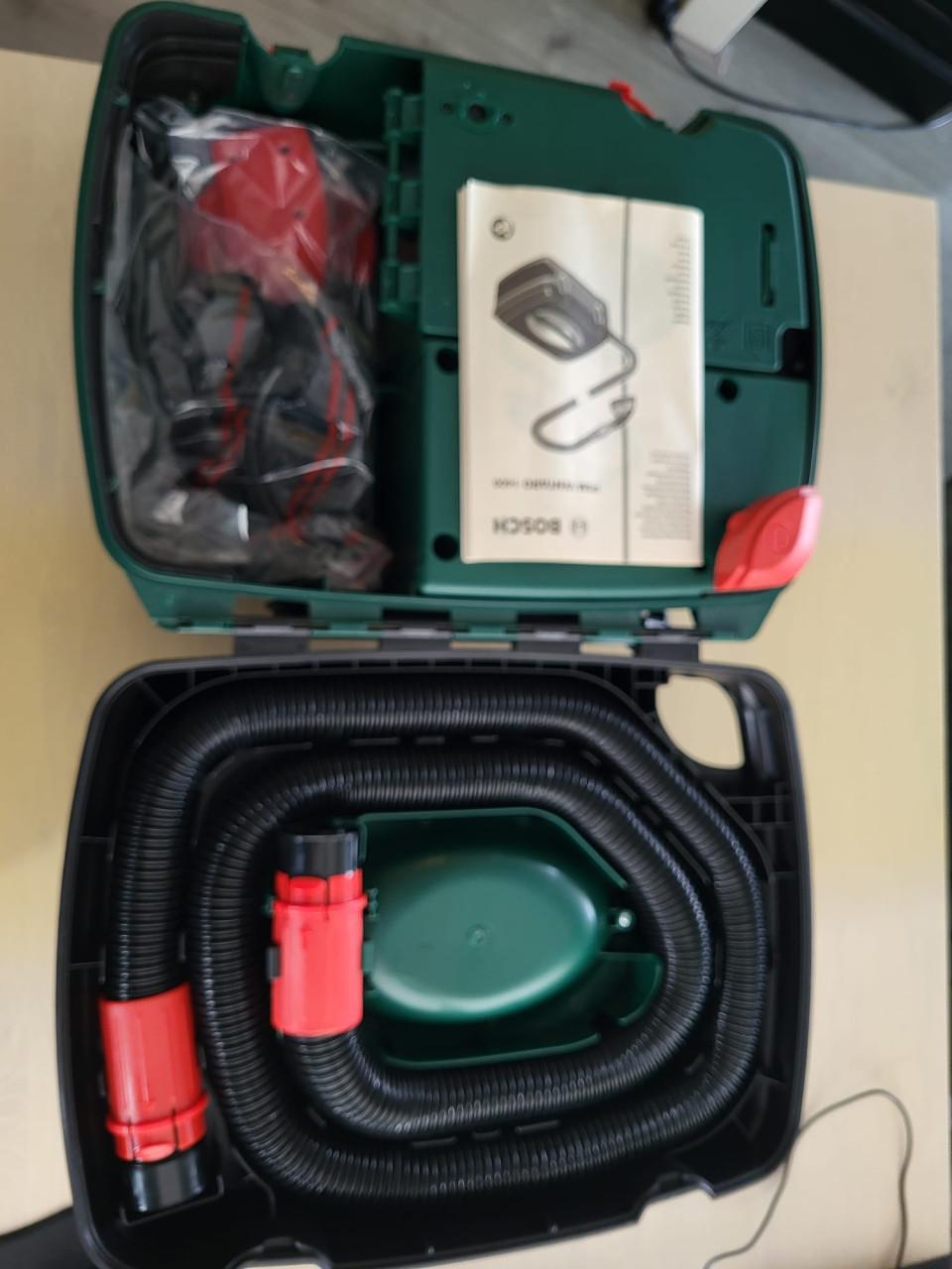 Bosch Ventaro schuurmachine met stofafzuiging en Top craft verfafbrander