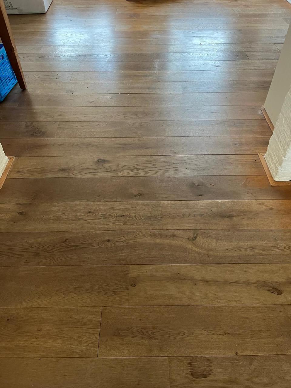 Mooie eikenhouten vloer