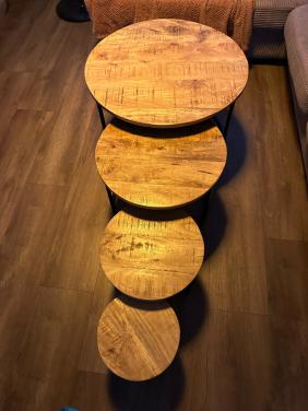 Mango houten salontafel set
