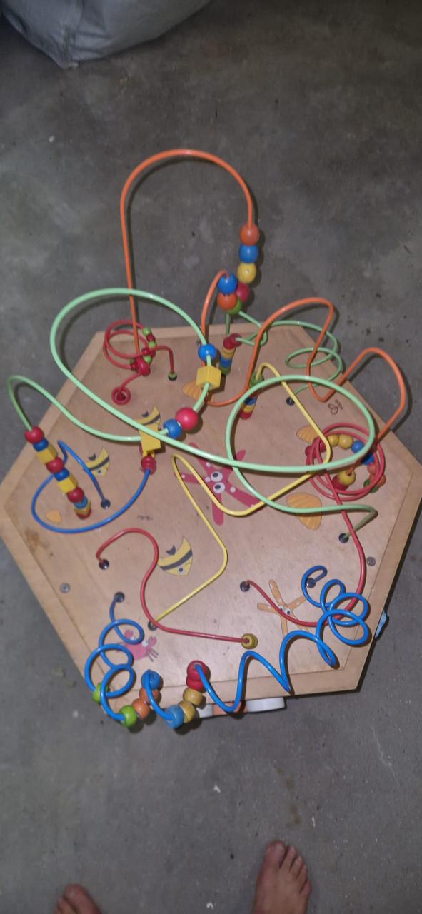 Grote Hape Coral Reef Houten Activiteitenkubus / Kralentafel XXL