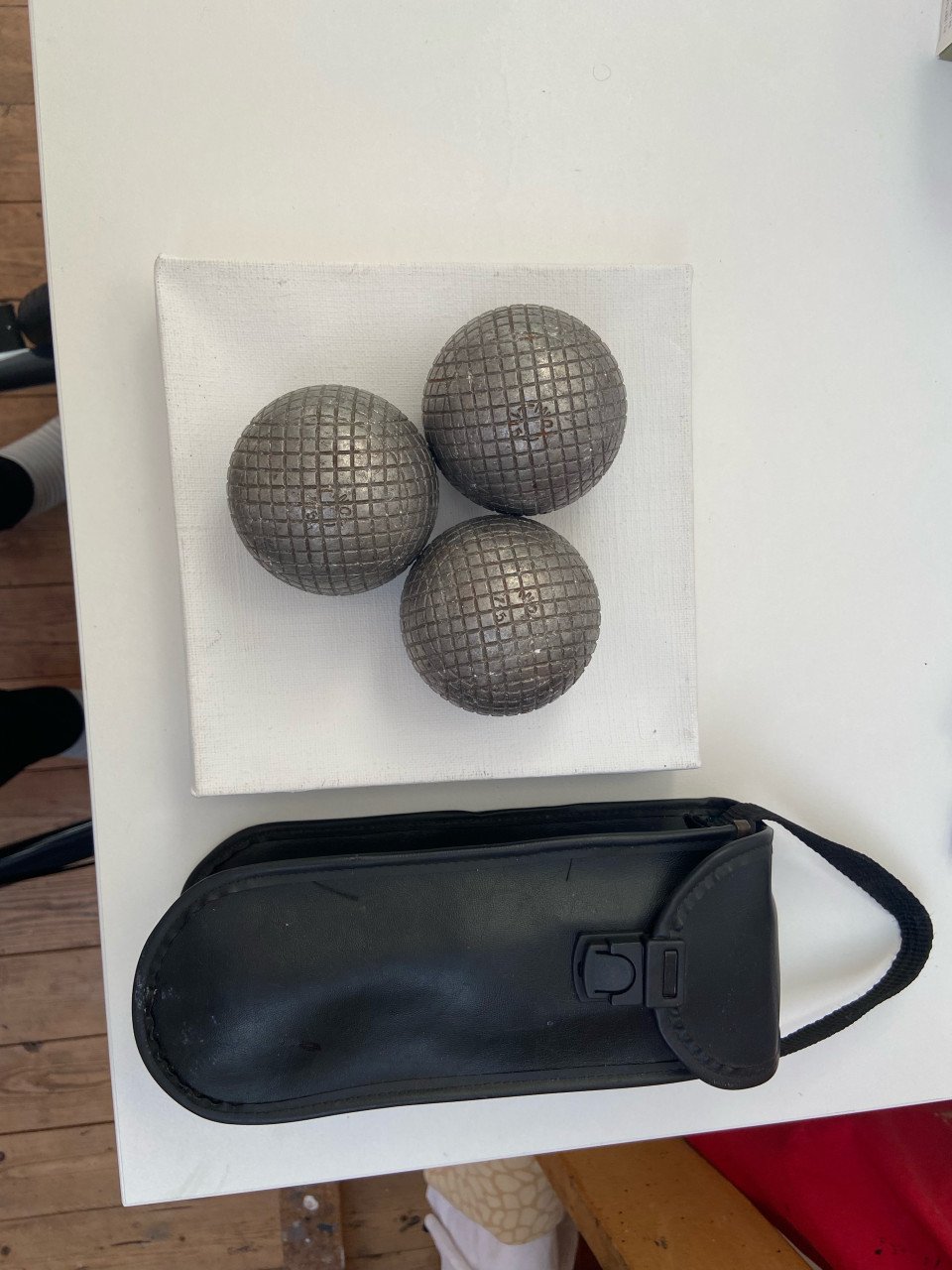 Jeux des Boules ballen met tasje Boules Bleu