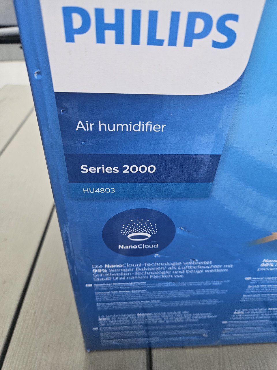 Zgan Philips HU4803/01 luchtbevochtiger met NanoCloud-technologie....