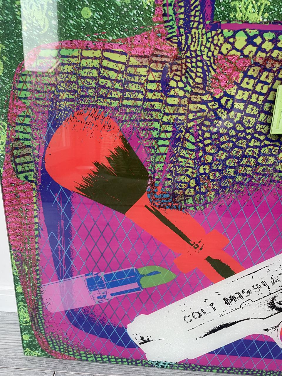 Modern kunstwerk Cobra Art damestas decoratie make up