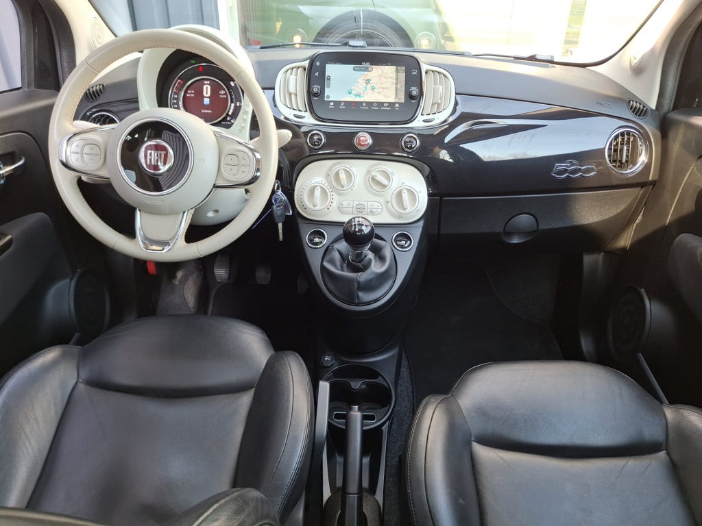Fiat 500 1.2 lounge | airco | cruise | pano | leder