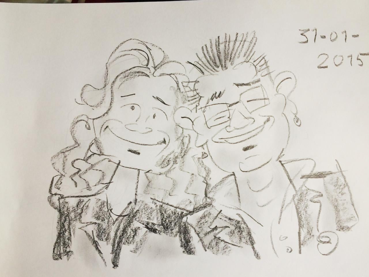 Leuk voor uw feest: laat karikaturen tekenen!