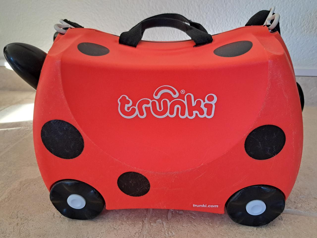 Trunky koffer rood lieveheersbeestje handbagage kinderen