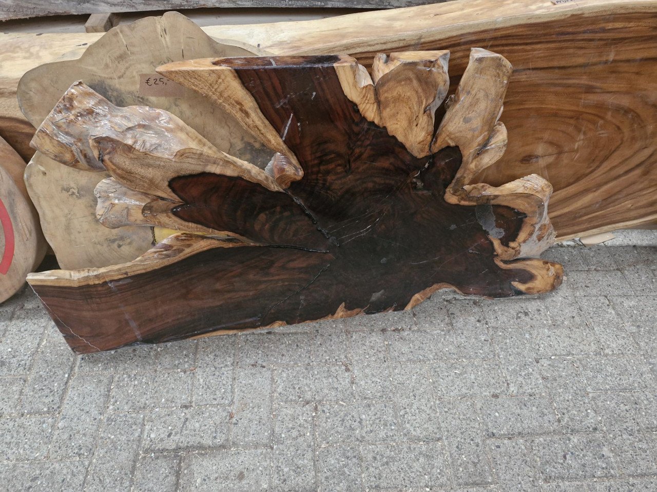 Suar boomstam tafelbladen