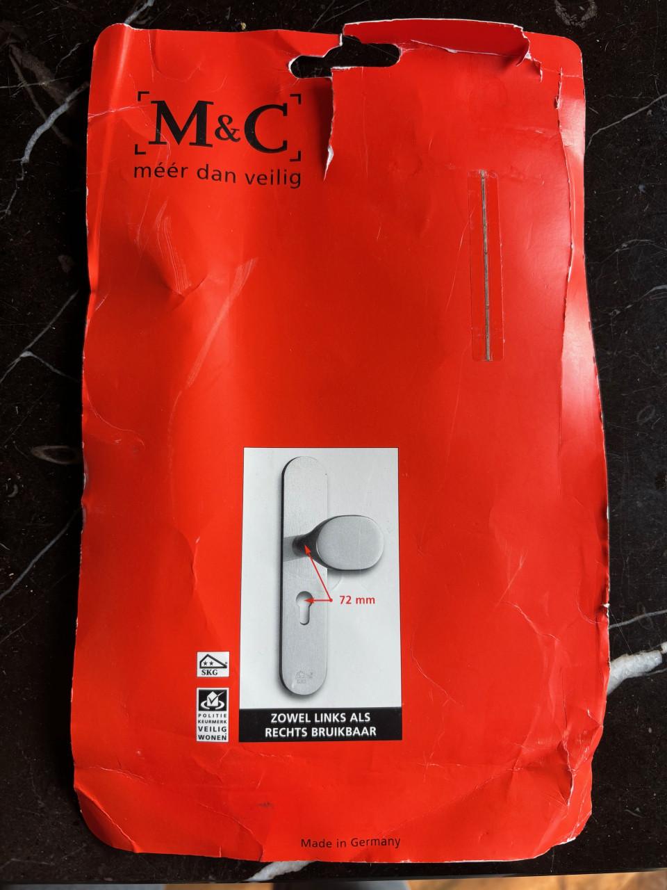 Veiligheidsschilden met vaste knop en draaiknop