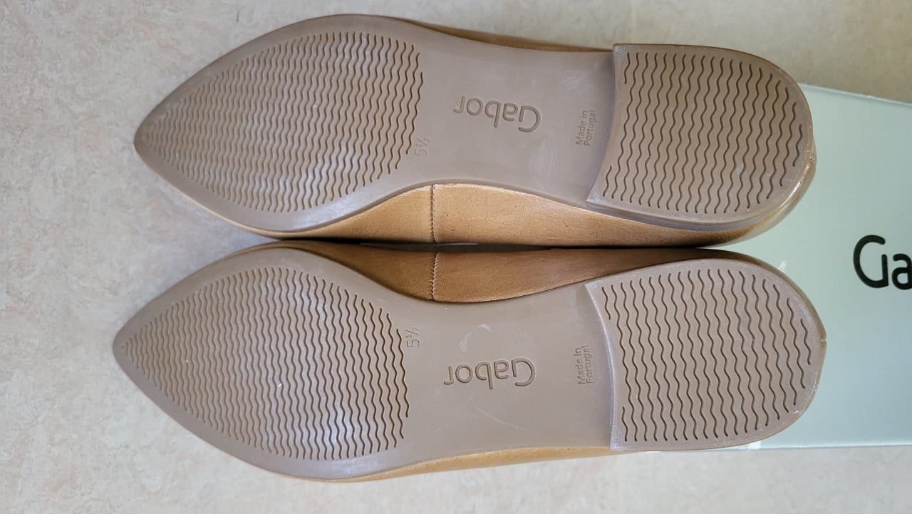 Gabor loafer / ballerina leder, mt 5 1/2 - NIEUW IN DOOS