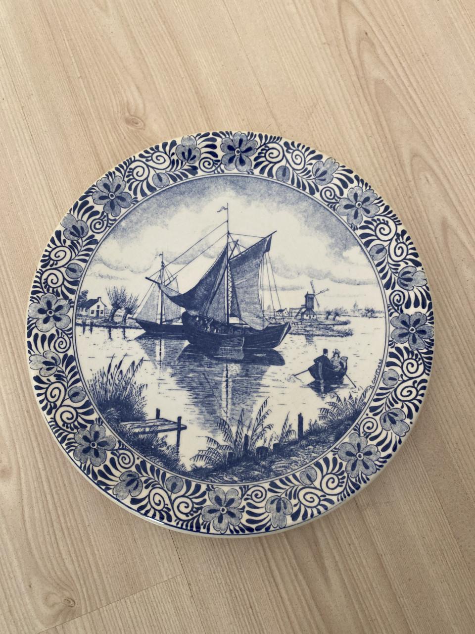 Wandbord delfts blauw chemkefa 106