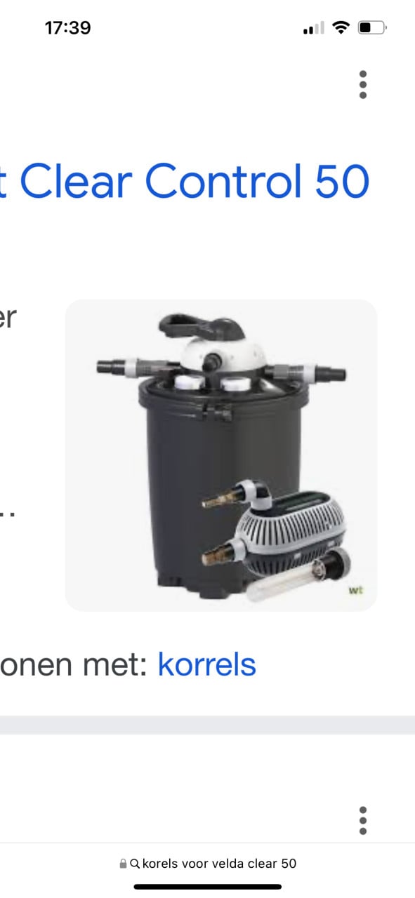 Te koop velda druk filter set velda clear control 50  plus pomp 6000