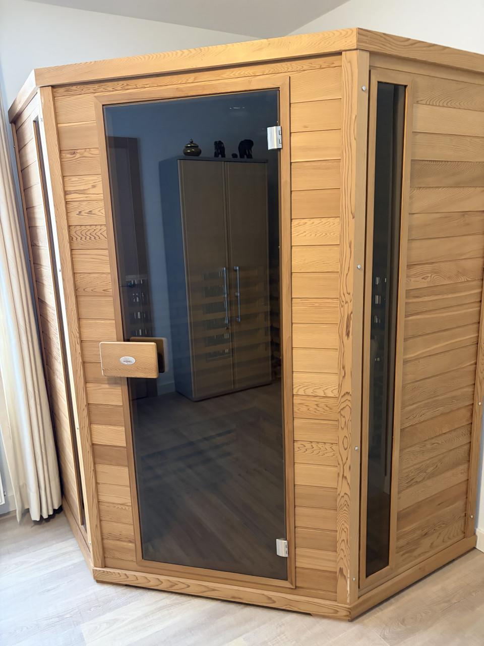 Sauna Nobel 150C red cedar   3 persoons 150 x 150 x 200