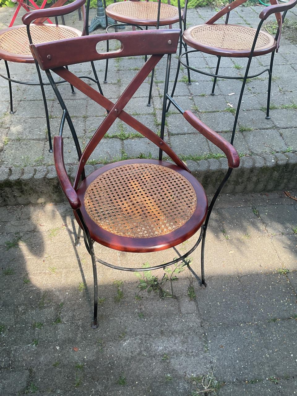 Cross back stoelen 4 st.