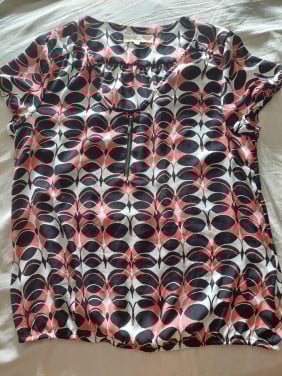 Nieuw Miss Etam travelstof damesblouse mt 38/40