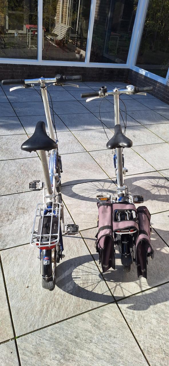 2x Batavus Vice Versa vouwfiets, nexus 4 versnellingen en riemaandrijving