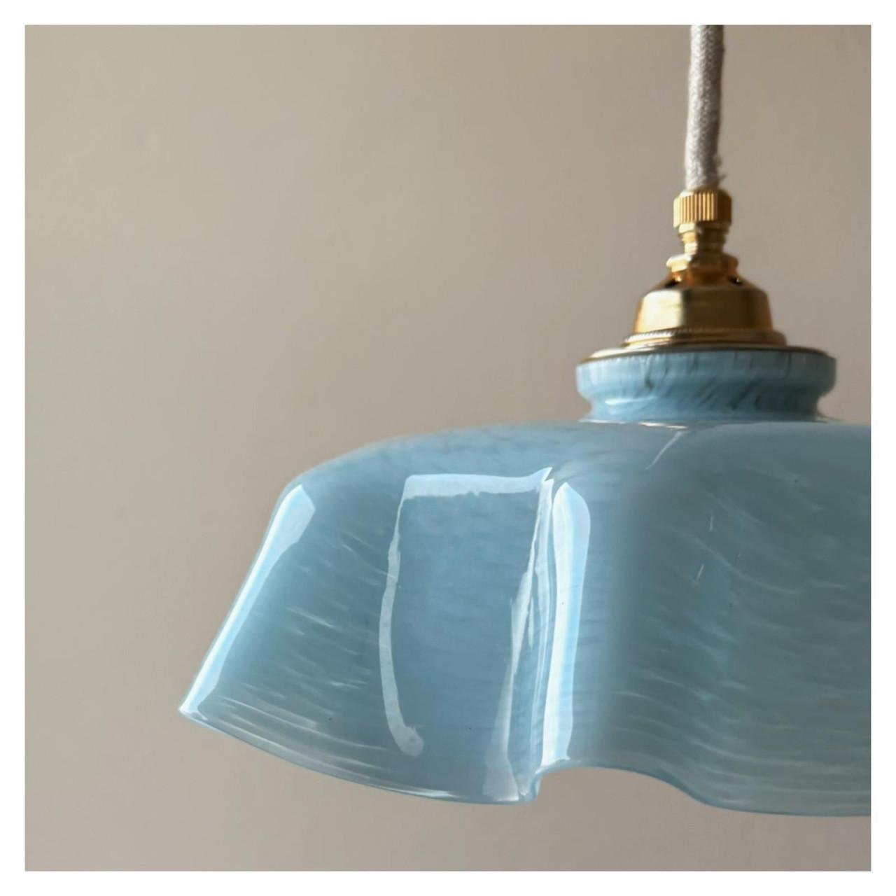 Blauwe Clichy lamp