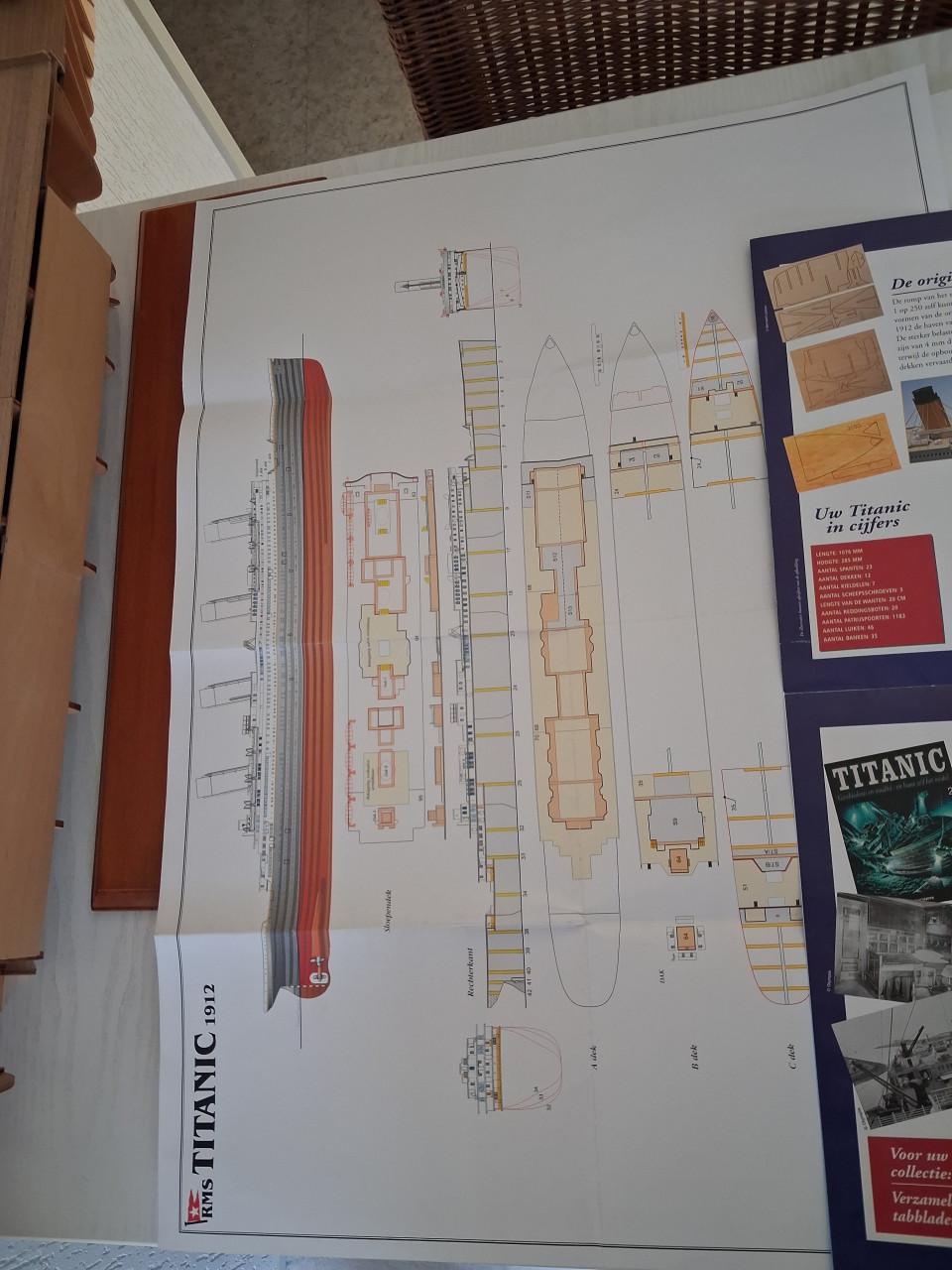 Hachetta Titanic 108cm modelbouw schip