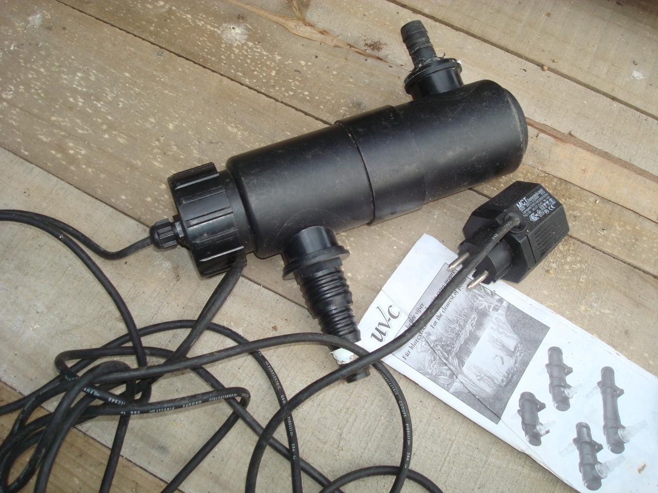 2 x Fontein, 2x uv filters, grote box filter compleet