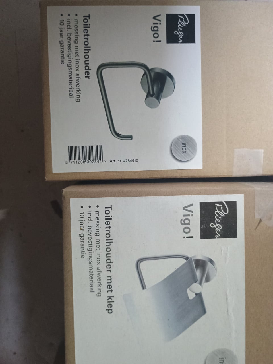 Plieger wc / badkamer spullen nieuw in de verpakking