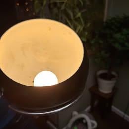 Vintage staande lamp met 2 lampenbollen