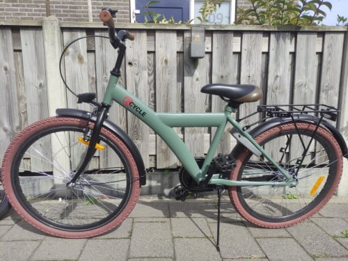Stoere kinderfiets 24 inch. groen