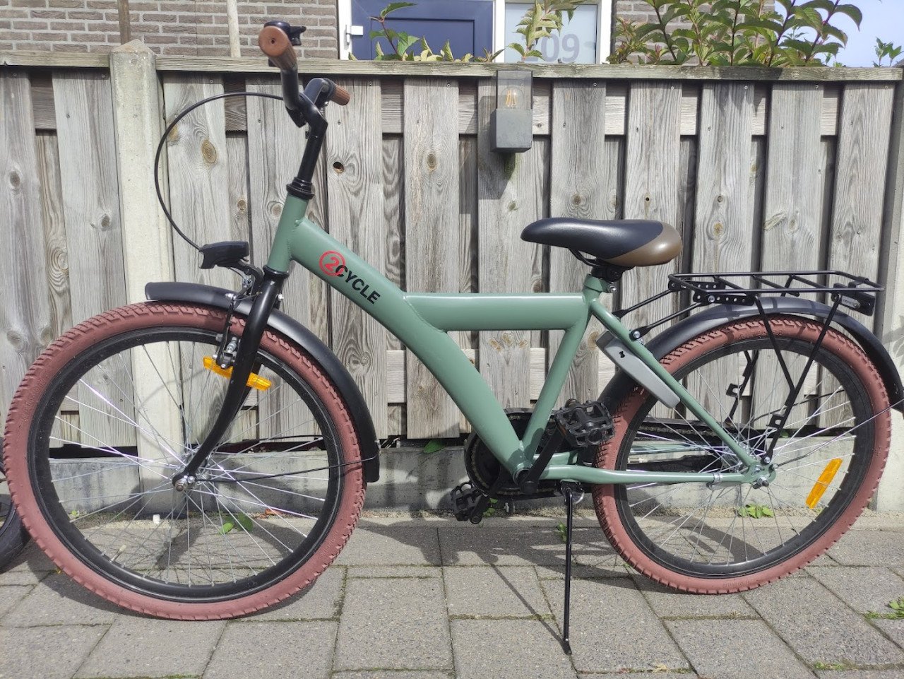 Stoere kinderfiets 24 inch. groen