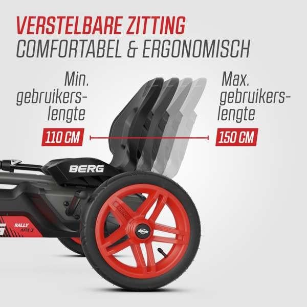 Skelter BERG Rally APX Red met 3 versnellingen