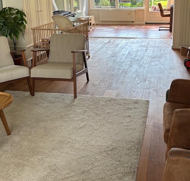 Massief eiken vloer 35m2