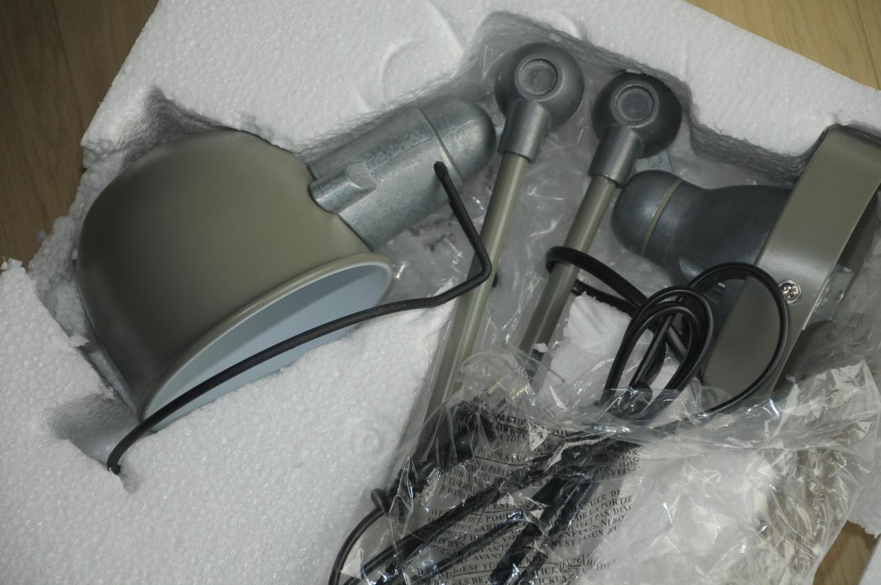 NIEUW!! Superleuke olijfgroene bureaulamp / wandlamp!