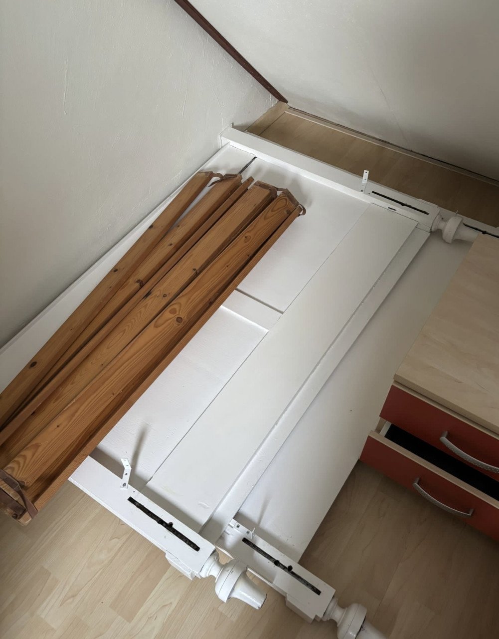 Ouderwets meiden bed