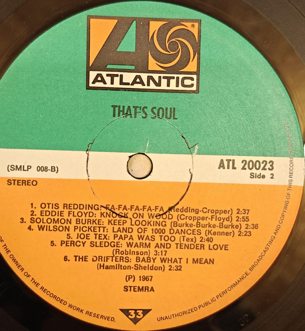 Te Koop LP That's Soul Diverse Artiesten