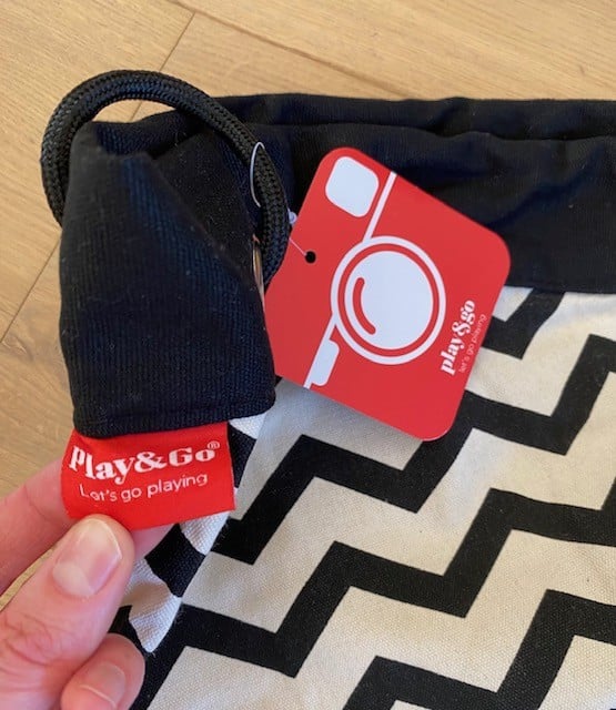 Play & Go | Speelmat & Opbergzak | Zigzag Black