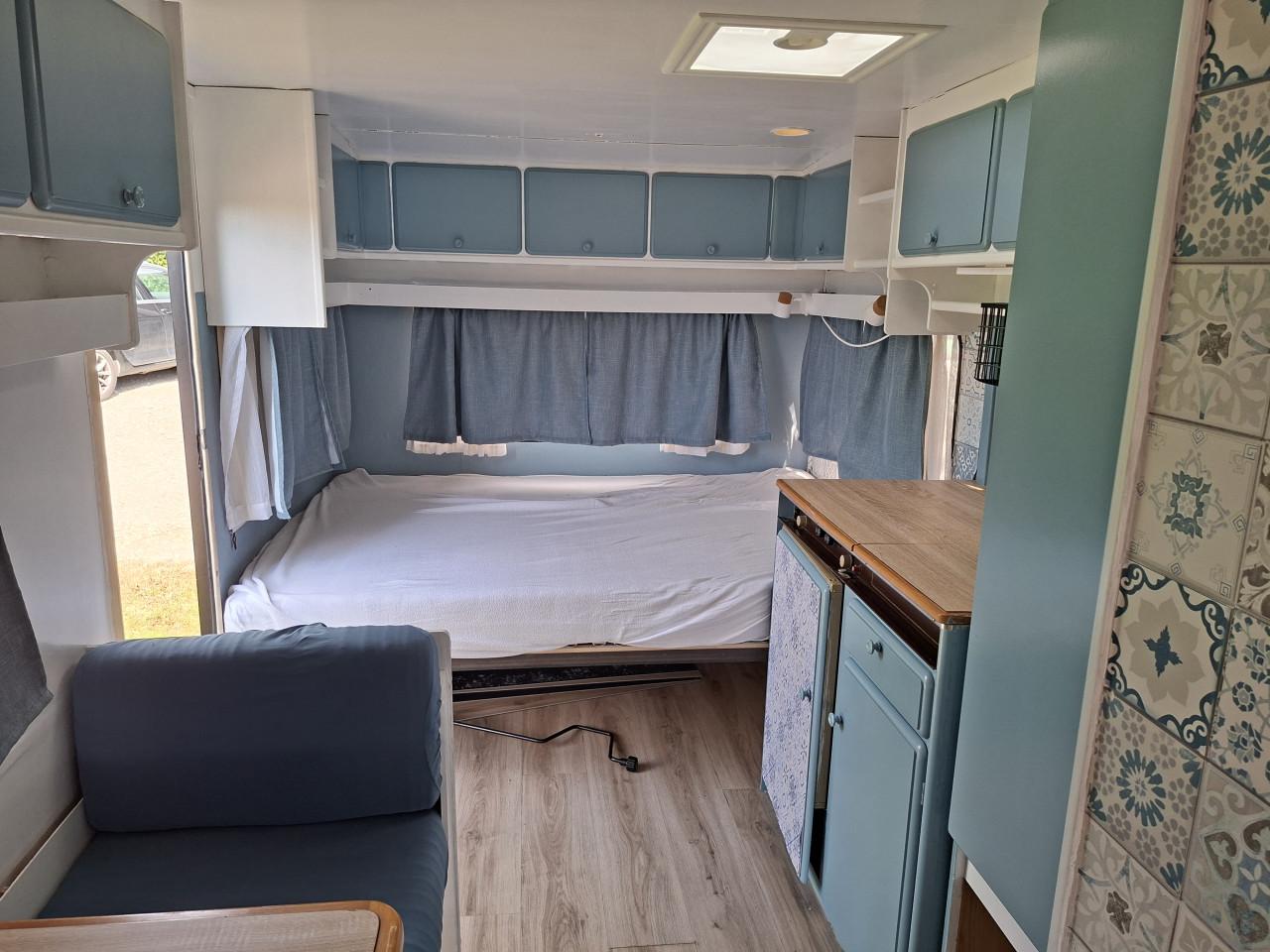 Gepimpte Knaus caravan. Incl.  Stapelbed 5 personen