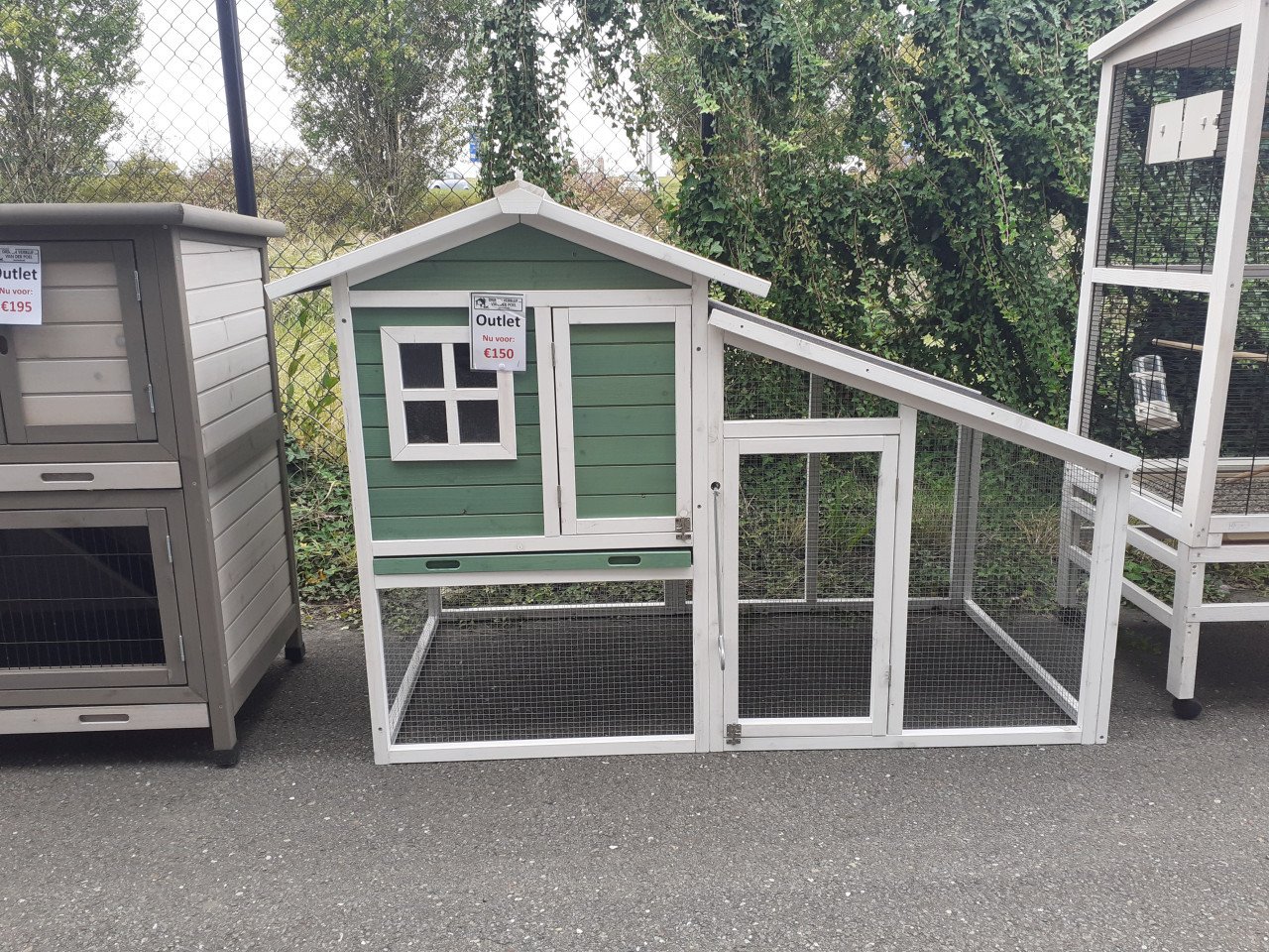 OUTLET hokken hoge korting te koop kippenhok konijnenhok!