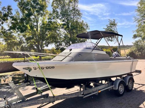 Complete en Zeer nette Jeanneau Visboot inclusief Kalf trailer!!