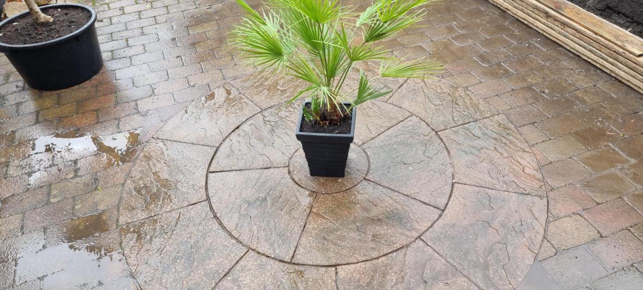 Koppelstones 21x14x6 kleur bont en prachtige cirkel 2 meter