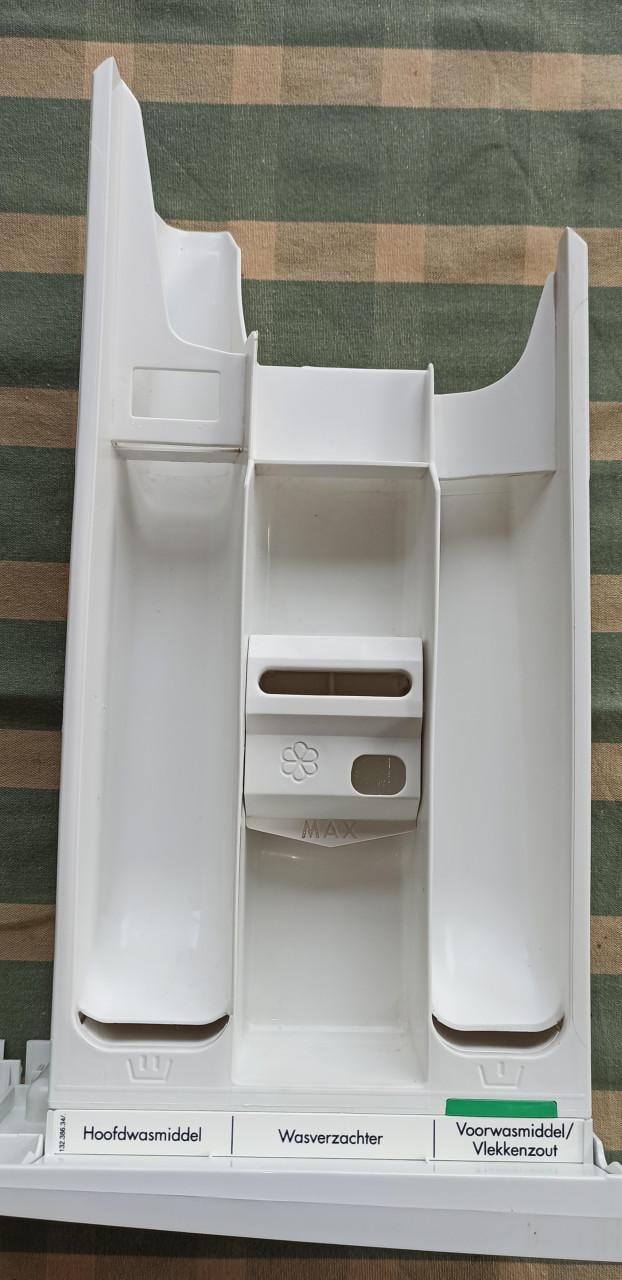 Wasmachine accessoire LAVAMAT 52840 wasmiddelbak zeepbakje + voorkant