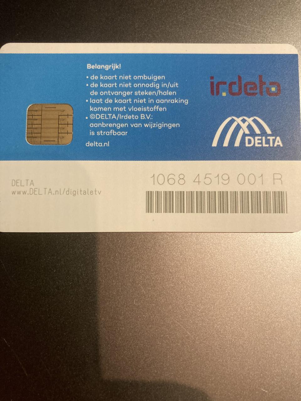 CI+ module met Delta smartcard