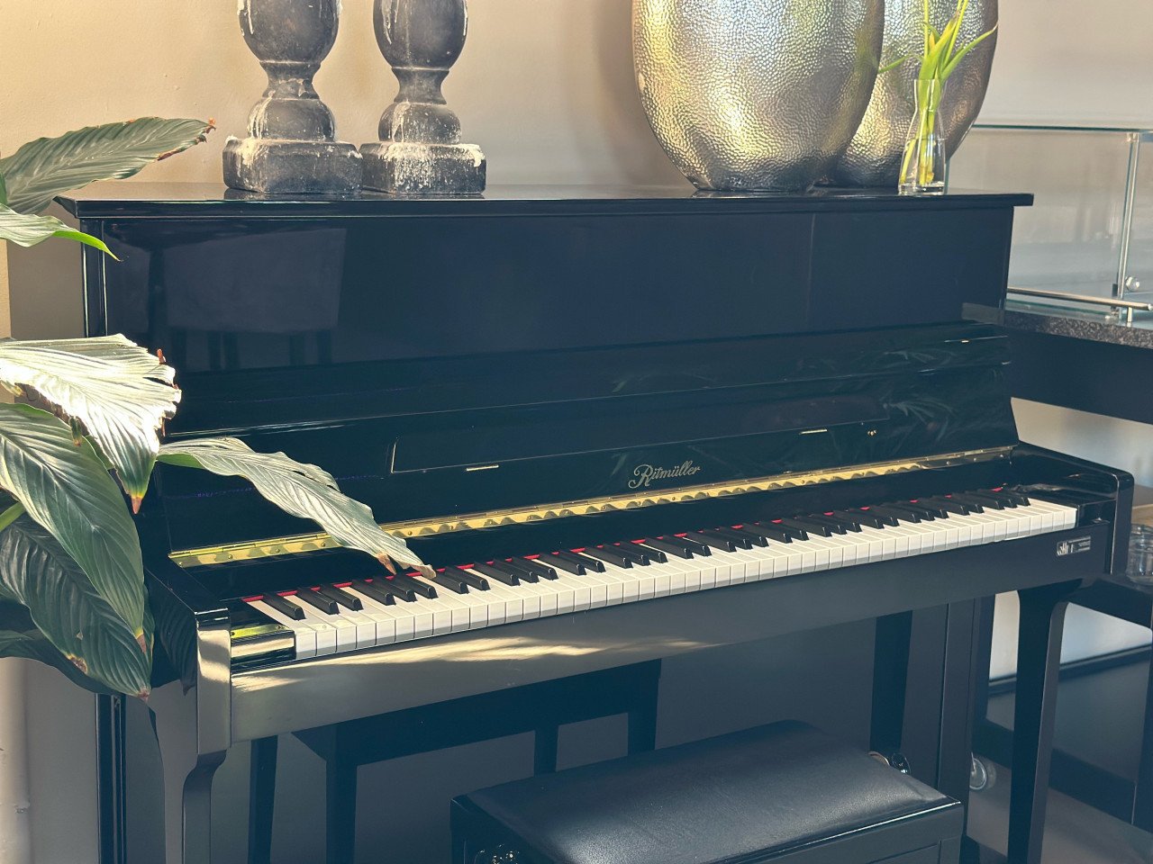 Ritmüller studeerpiano zwart