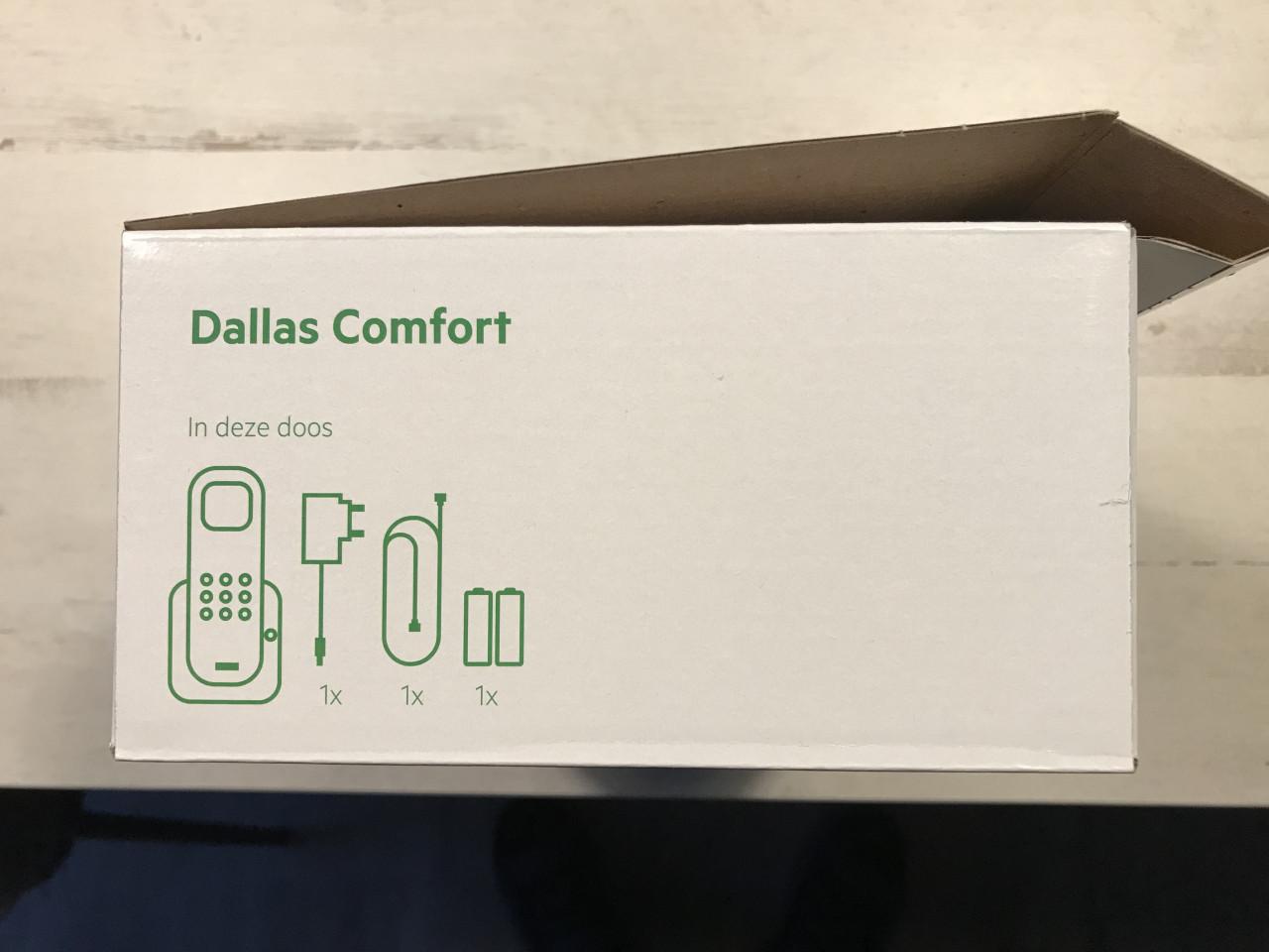 Draadloze telefoon met oplader Dallas comfort