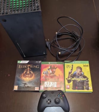 Xbox Series X console met spellen