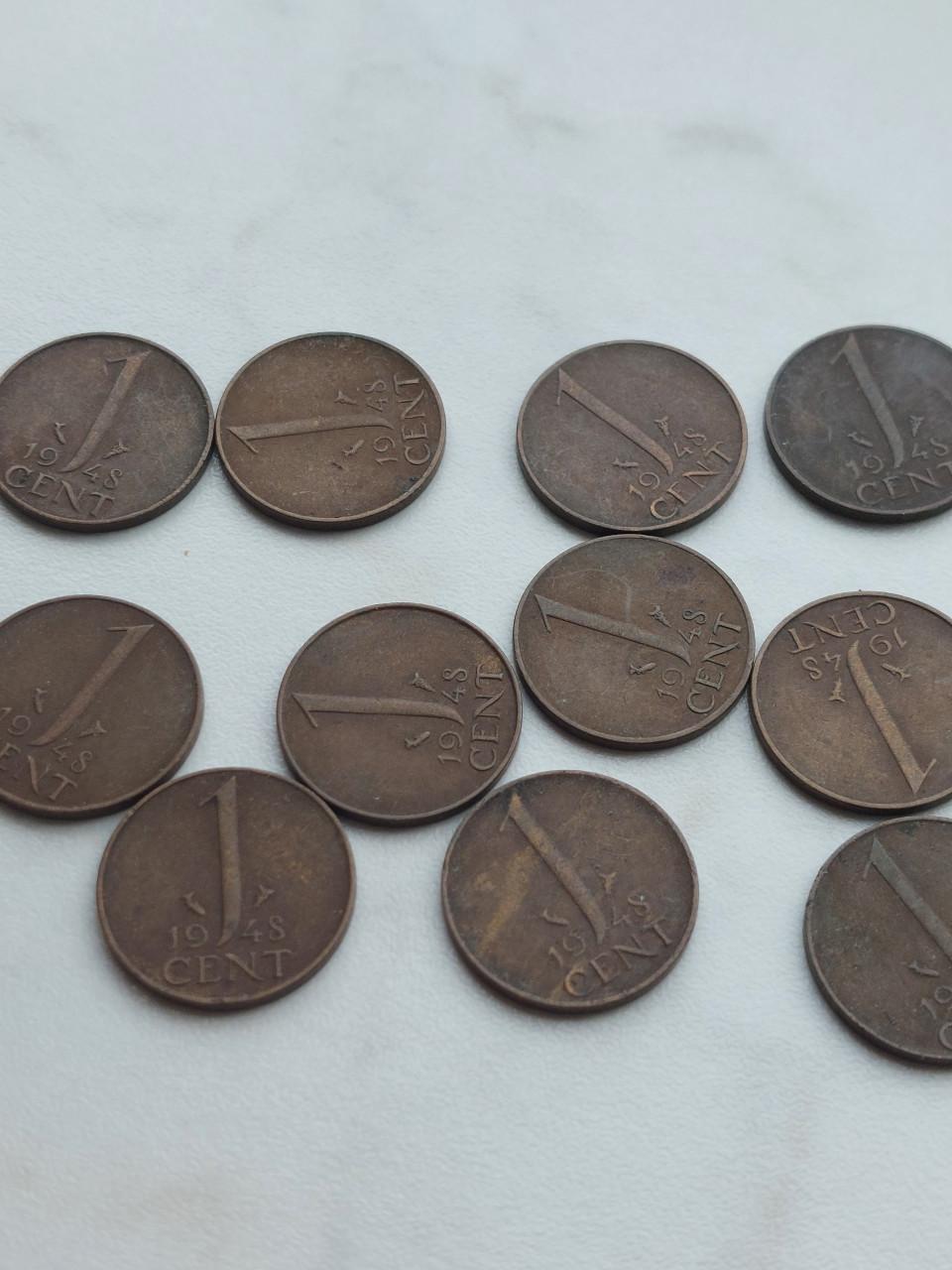 11 losse centen van 1948