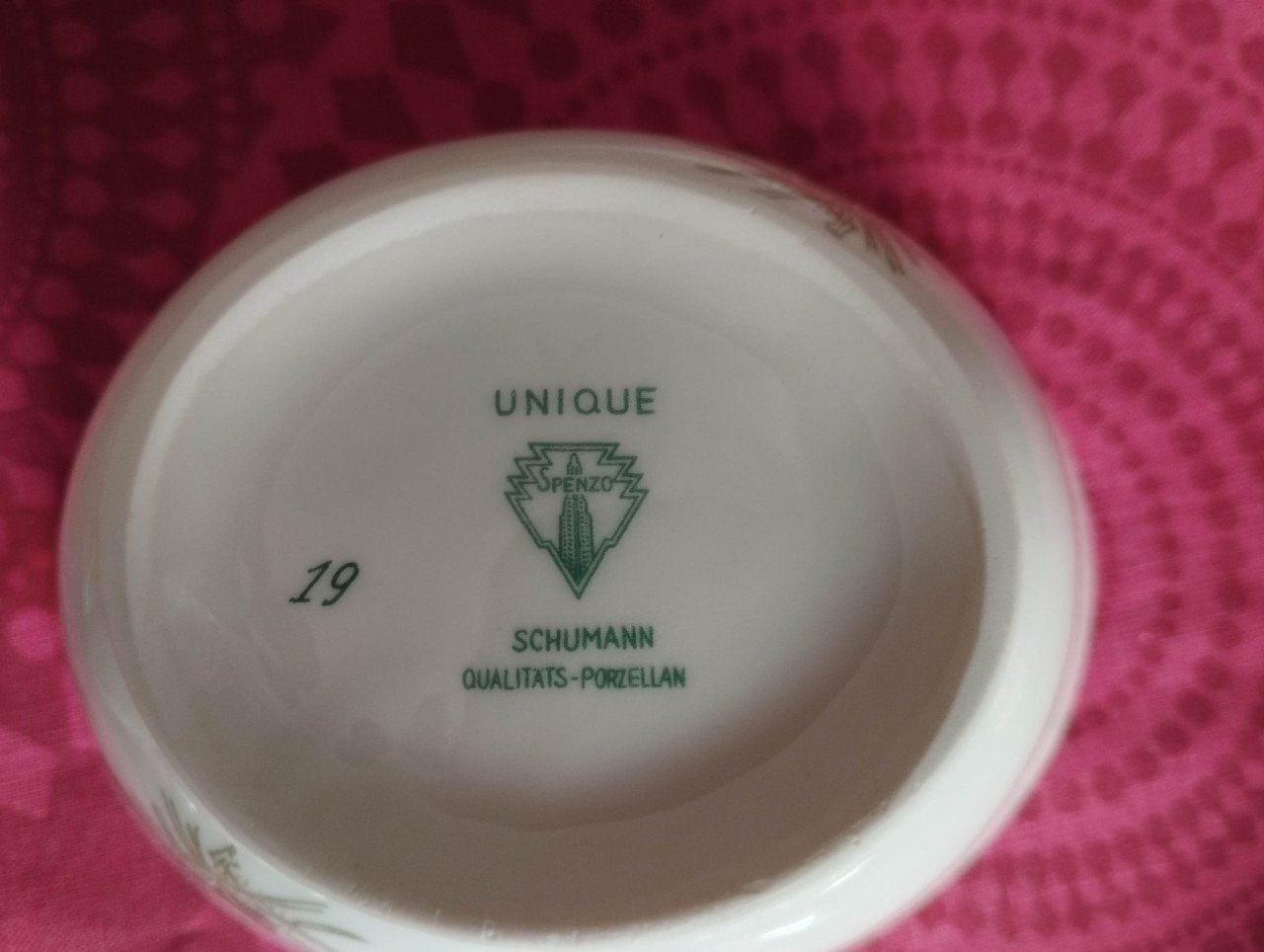 'Unique' porseleinen servies set