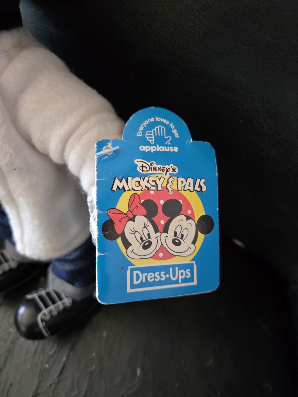 Mickey Mouse-pop van Applause. Jaren 80. 28 cm In nieuwstaat.