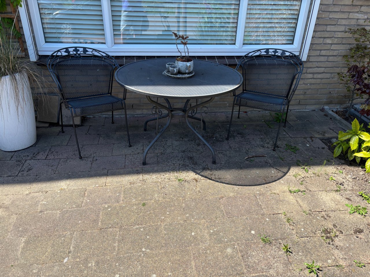 Te Koop: ijzeren tuinset