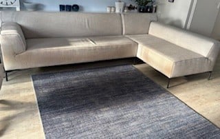 Grijs/blauw vloerkleed