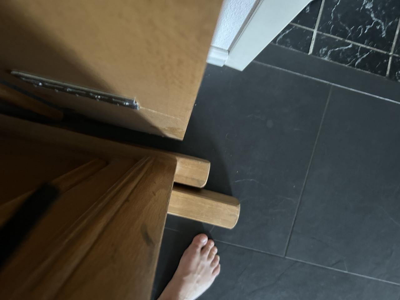 Bed massief hout. 2 persoons
