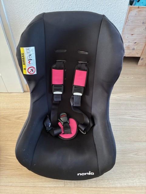 Nania autostoeltje 0-18 kg zwart/roze