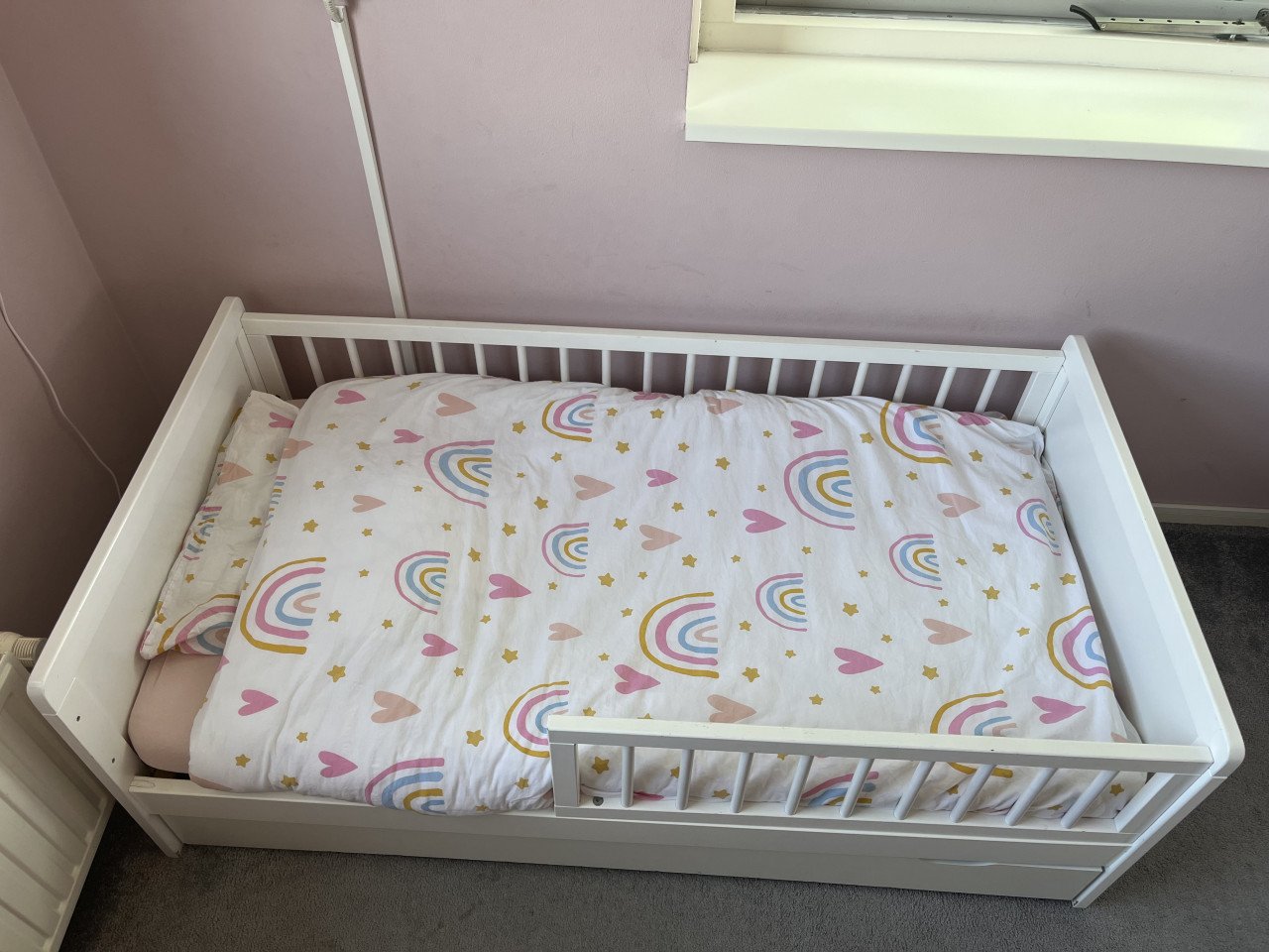 Peuterbed inclusief matras en lade
